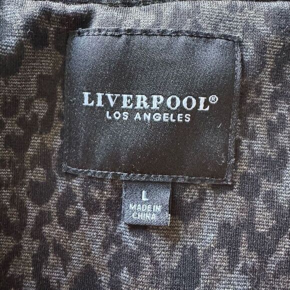 Liverpool Los Angelas Leopard Print Bomber Lightweight Jacket Size L - Picture 5 of 6